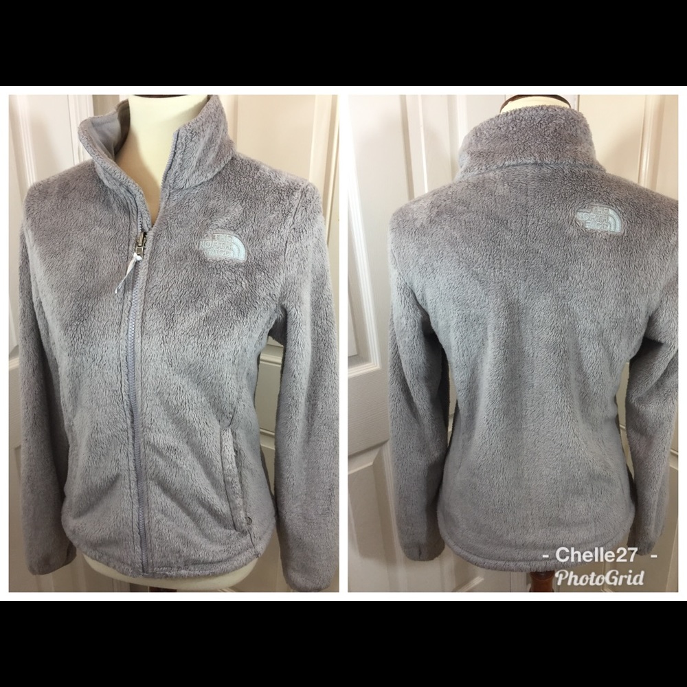 The north Face gray zip up jacket
